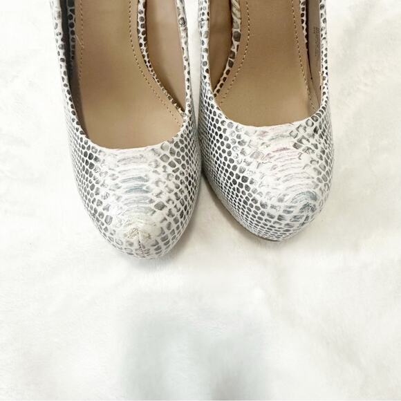 Steve Madden Snakeskin Heels Nala pumps black white pink size 7.5 - Picture 4 of 9